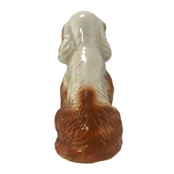 Vintage 1950s Seated Spaniel Figurine Porcelain Hand Painted 3.5 inches tall - Picture 3 of 7